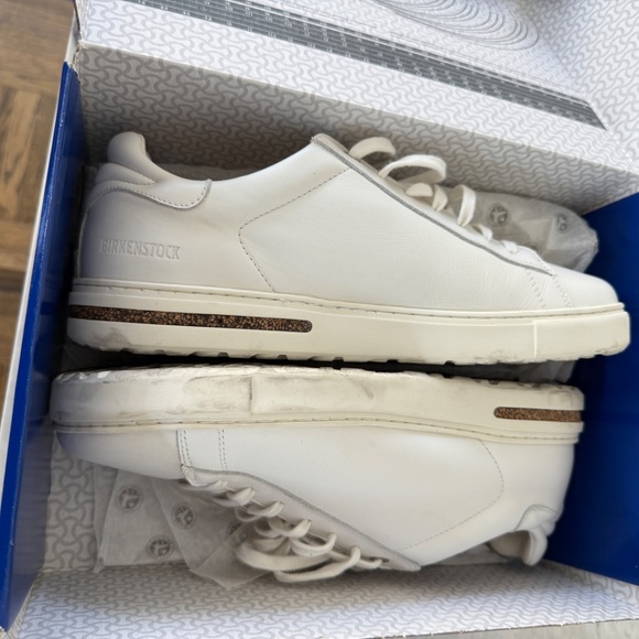 Mens white leather Birkenstock sneakers - Picture 4 of 7